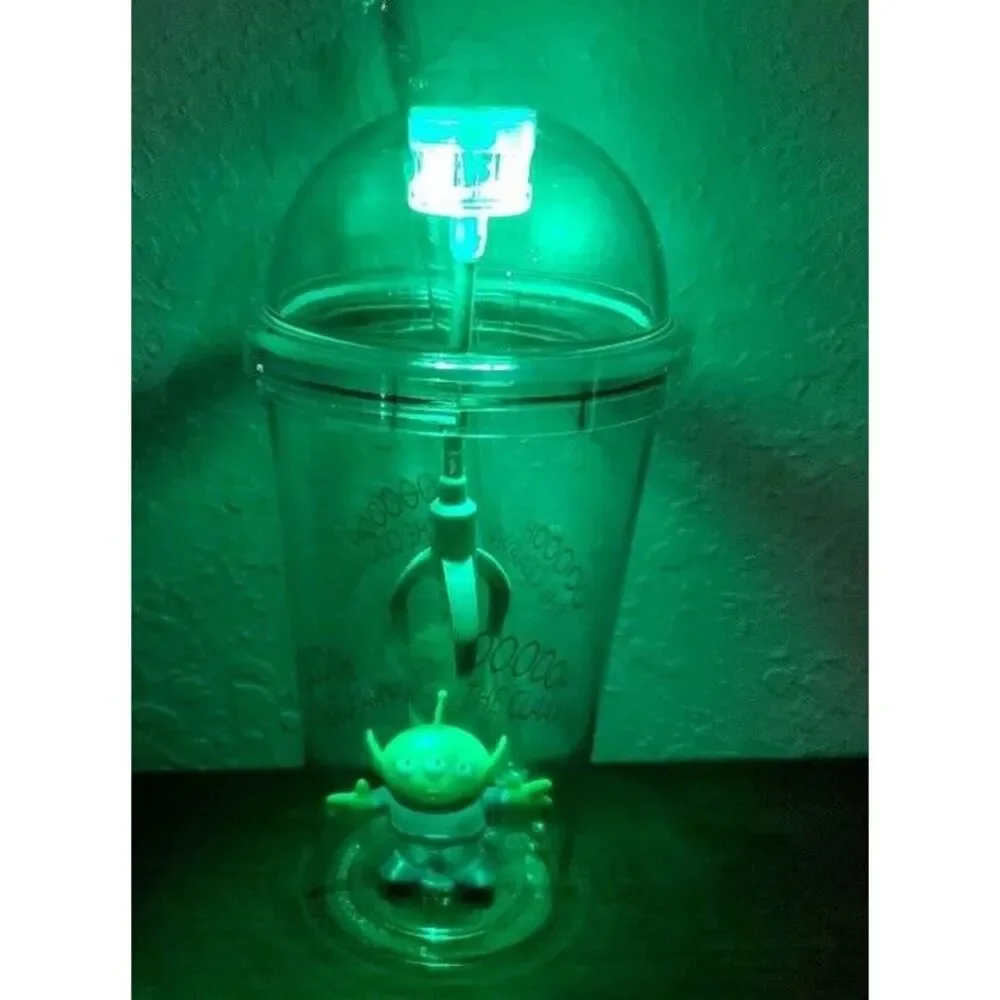 Disney Parks Pixar Toy Story Land Little‎ Green Alien Claw Light-up Cup w/ Straw